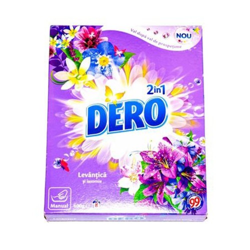 Detergent manual Dero 2 in 1 Lavanda, 400 g