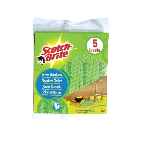 Lavete absorbante Scotch-Brite, 5 bucati/set