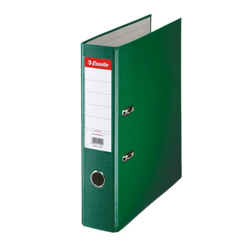 Biblioraft Esselte Economy, PP, A4, 75 mm, verde