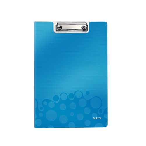 Clipboard dublu Leitz WOW, PP, albastru metalizat