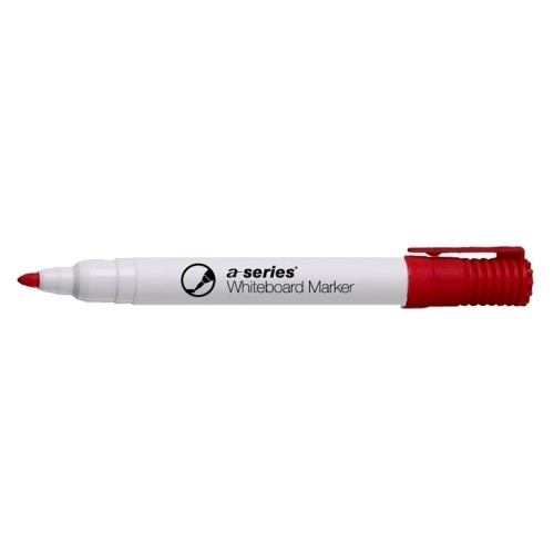 Marker pentru tabla A-series, varf rotund, 2 mm, rosu