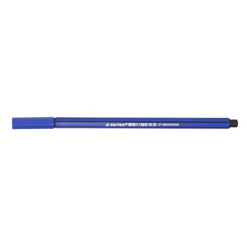 Fineliner A-series, corp hexagonal, 0.4 mm, albastru