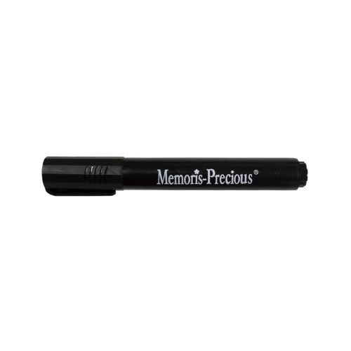 Marker permanent Memoris-Precious, varf tesit, 2-7 mm, negru