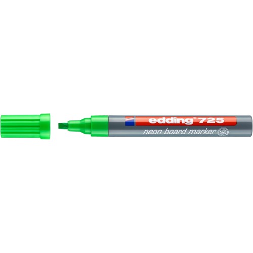 Marker Edding 725 neon, pentru tabla, varf 2-5 mm, verde