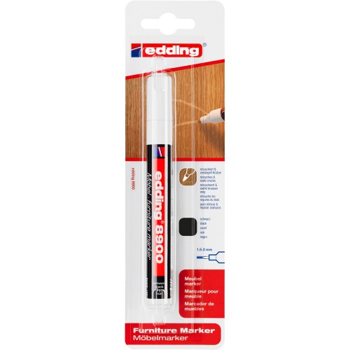 Marker Edding 8900 pentru retusuri mobilier lemn, negru