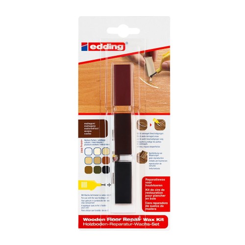 Kit Edding 8902, ceara pentru reparatii pardoseala, mahon, blister