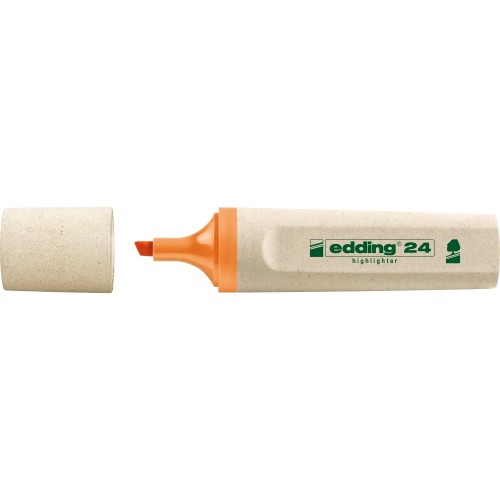 Textmarker Edding Ecoline, varf retezat, 2-5 mm, orange