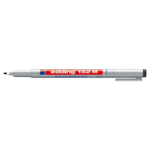 Marker nepermanent Edding OHP 152, varf rotund, 1.0 mm, negru