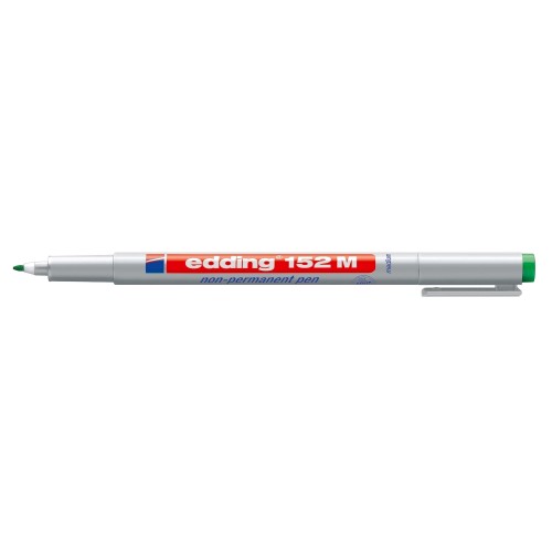 Marker nepermanent Edding OHP 152, varf rotund, 1.0 mm, verde