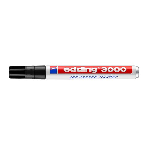 Marker permanent Edding 3000, varf 1.5-3 mm, negru