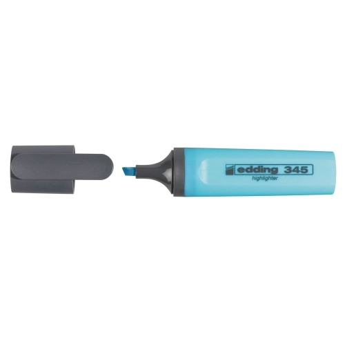 Textmarker Edding 345, varf 2-5 mm, albastru