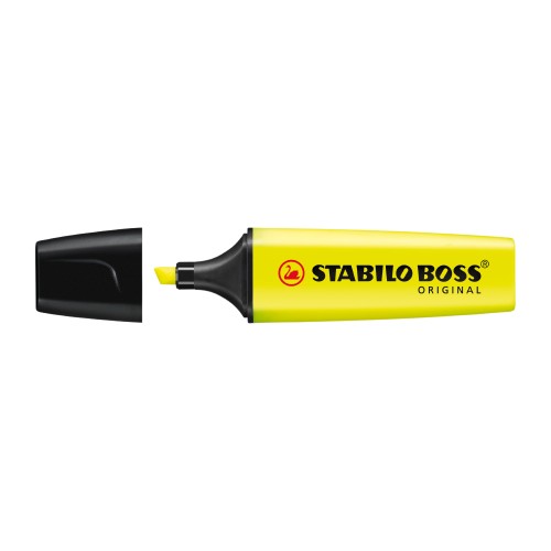 Textmarker Stabilo Boss, varf 2-5 mm, galben