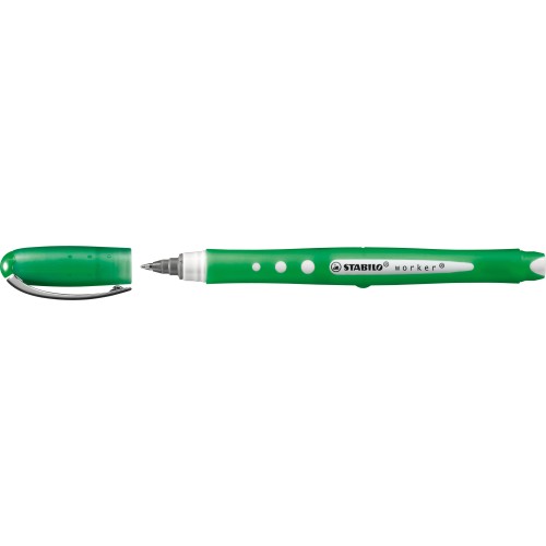 Roller cu cerneala, Stabilo, Bionic Worker Colorful, 0.5 mm, plastic, verde