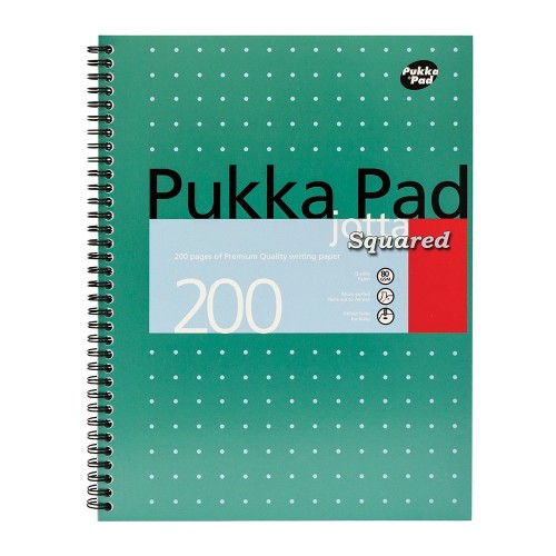 Caiet A4 cu spira Pukka Pads Metallic Jotta, dictando