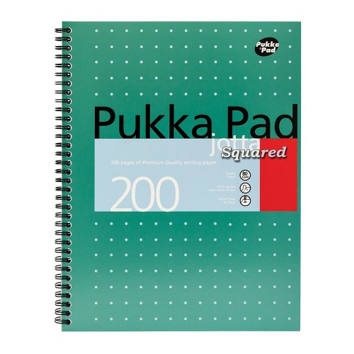 Caiet A4 cu spira Pukka Pads Metallic Jotta, matematica