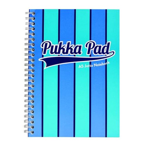 Caiet A5 cu spira Pukka Pads Vogue, dictando, albastru