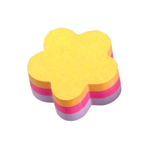 Notite adezive, Post-it, floare, 225 file, multicolor