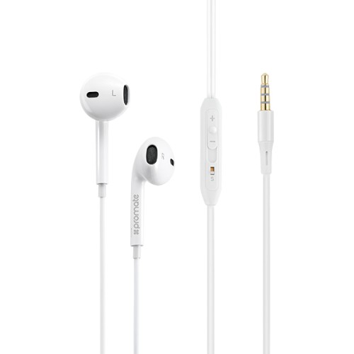 Casti PROMATE gearPod-iS2, Cu Fir, In-Ear, Microfon, alb