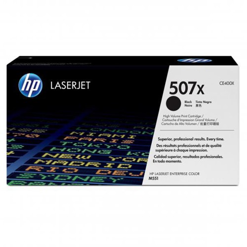 Toner original HP black, 507X CE400X 11K, pentru Laserjet M551N