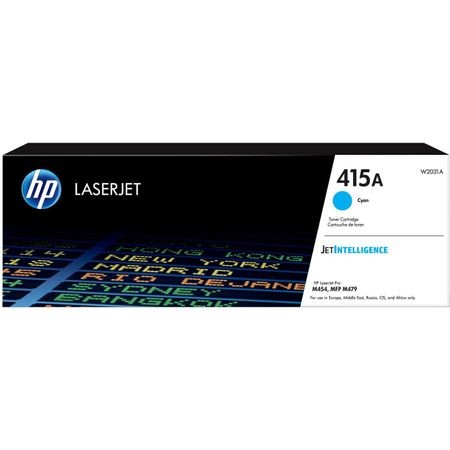 Toner original HP nr 415A W2031A, 2100 pagini, cyan