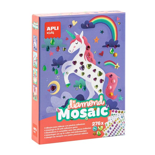 Joc creativ mozaic de diamante, APLI, 4 modele