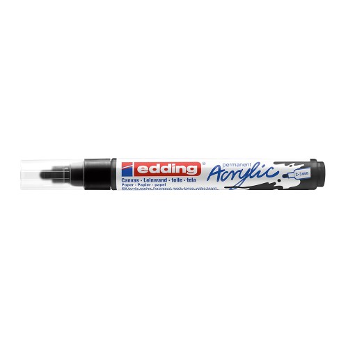 Marker acrilic Edding 5100, varf 2-3 mm, negru