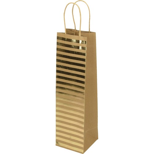 Punga cadou Eco Classic, dimensiune 10x36x10cm, maro design buline