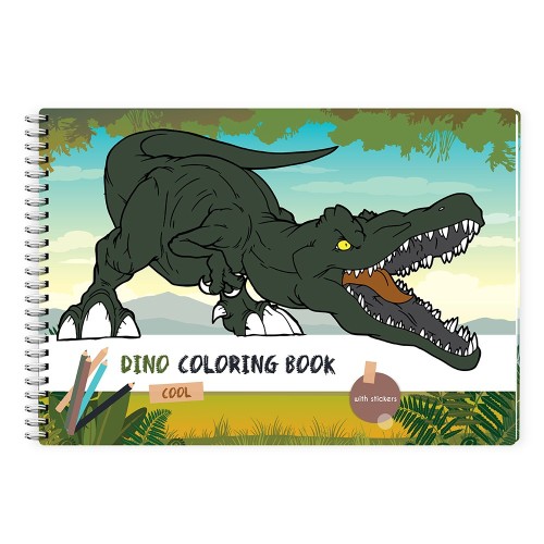 Carte de colorat creativa Dino, A4, 21 pagini, 150 g