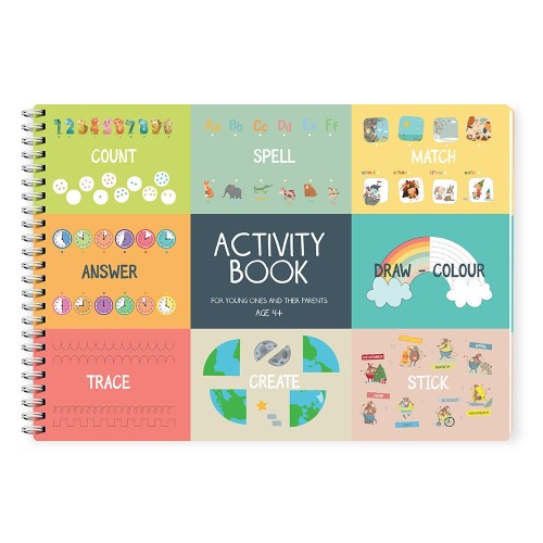 Carte de colorat Activitati creative, A4, 96 pagini, 150 g