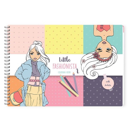 Carte de colorat creativa Fashionist Girls, A4, 31 pagini, 150 g