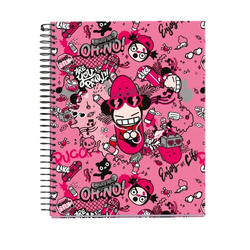 Caiet cu spira Pucca Enjoy Life, A5, dictando, 120 file