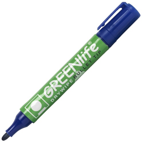 Marker pentru tabla Greenlife, varf rotund, 2 mm, albastru