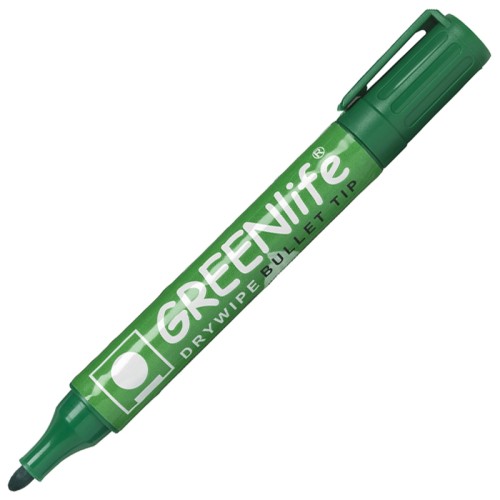 Marker pentru tabla Greenlife, varf rotund, 2 mm, verde