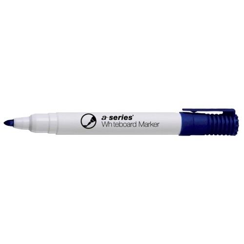 Marker pentru tabla A-series, varf rotund, 2 mm, albastru