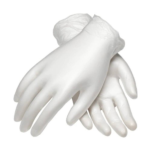 Manusi de unica folosinta GOLDGLOVE White Powdered, vinil, marime S, 100 bucati/set