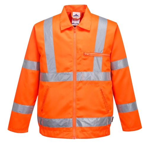 Jacheta din Poli-bumbac, Hi-Vis RIS, portocaliu, RT40, marime L
