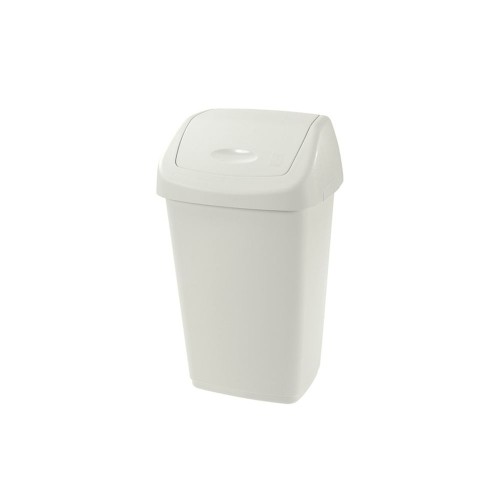 Cos pentru gunoi, Aurora, 25 l, capac batant, 25 l, crem