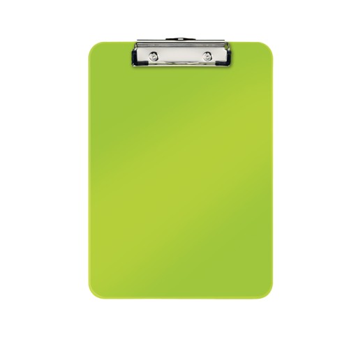 Clipboard Leitz WOW, simplu, PS, A4, 100 coli, verde