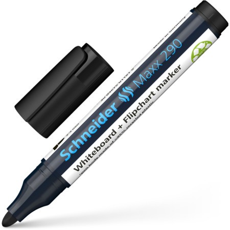 Marker pentru tabla Schneider Maxx 290, varf rotund 2-3 mm, negru