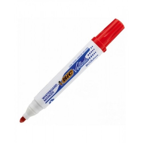 Marker tabla Bic, ECO Velleda 1701, varf rotund 2.5 mm, rosu