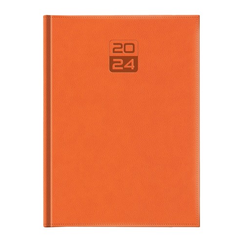 Agenda Dakota, A4, datata, hartie ivory, coperta orange