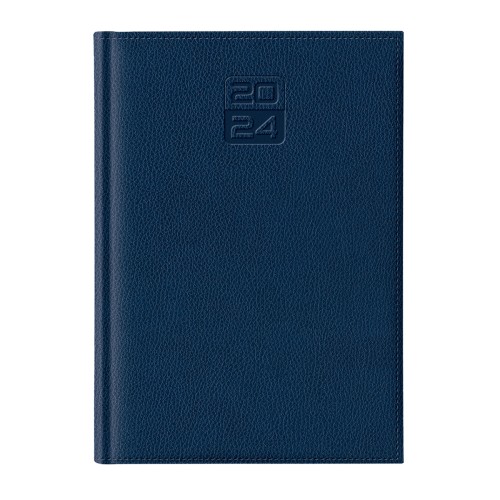 Agenda Dakota, A5, datata, hartie ivory, coperta albastru navy