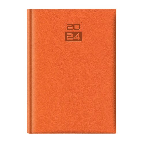 Agenda Dakota, A5, datata, hartie ivory, coperta orange