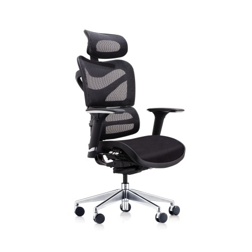 Scaun ergonomic cu tetiera Techgames negru