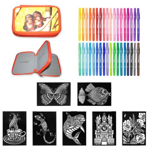 Set creativ coloriaj 42 piese