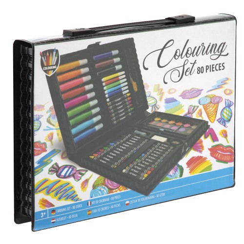 Set coloriaj Creative Craft, 80 piese