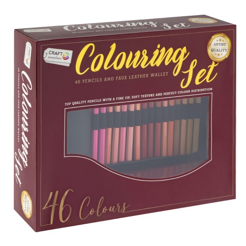 Set 46 creioane colorate Creative Craft, Premium Craft Sensations