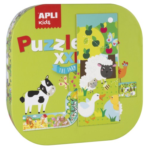 Puzzle XXL Apli, 12 piese, Ferma