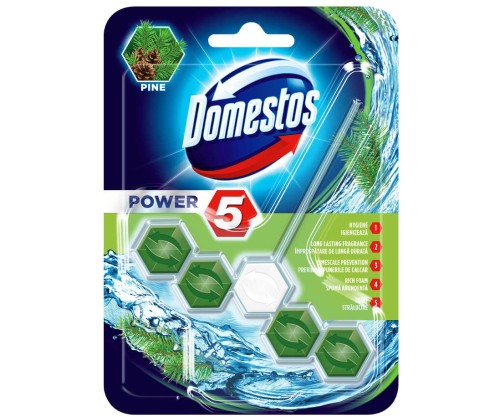 Odorizant toaleta Domestos Power Pine solid, 55 g