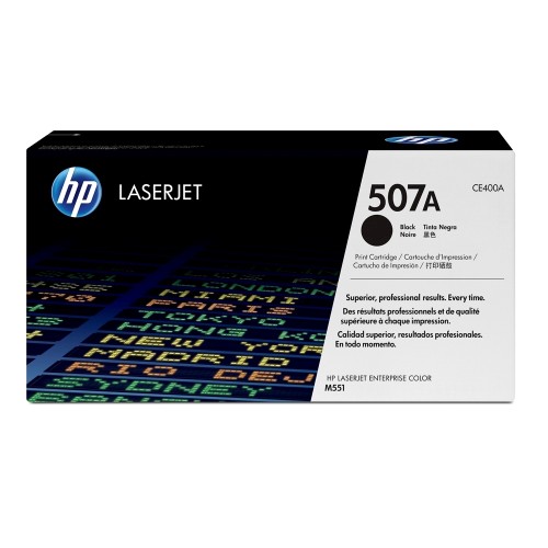 Toner original HP CE400A, 5500 pagini, negru